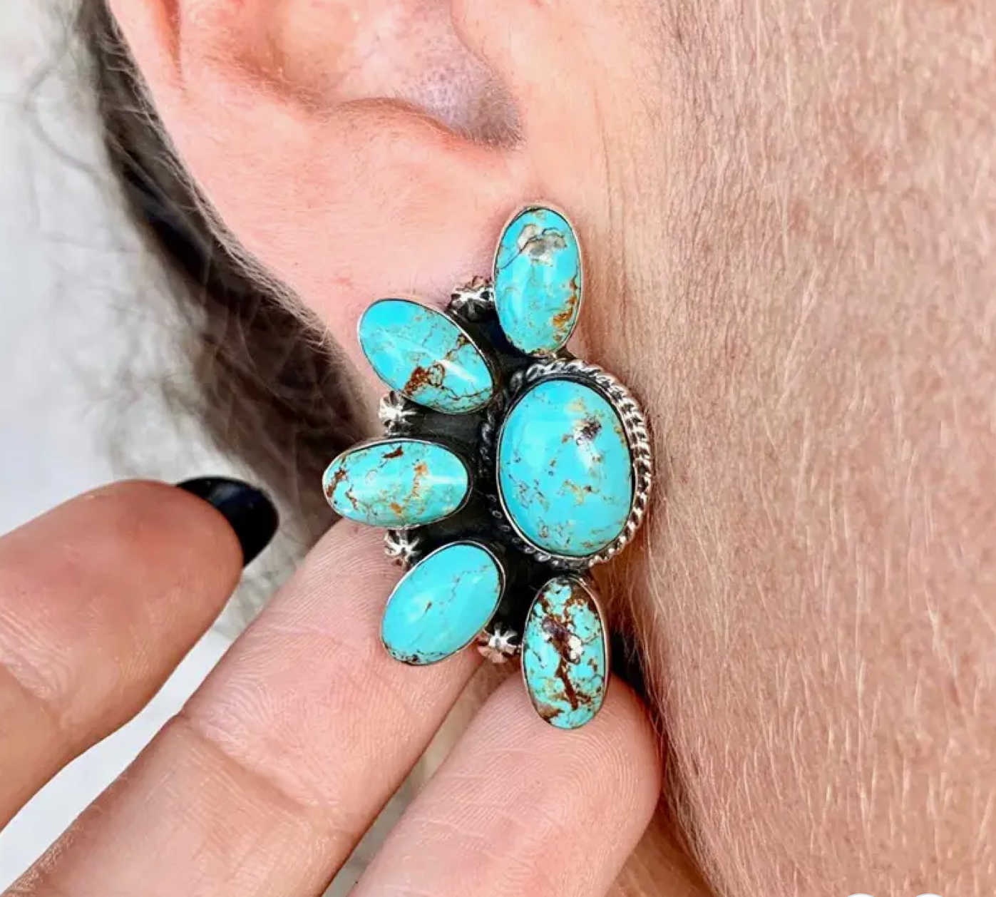 Oval Drop Earring