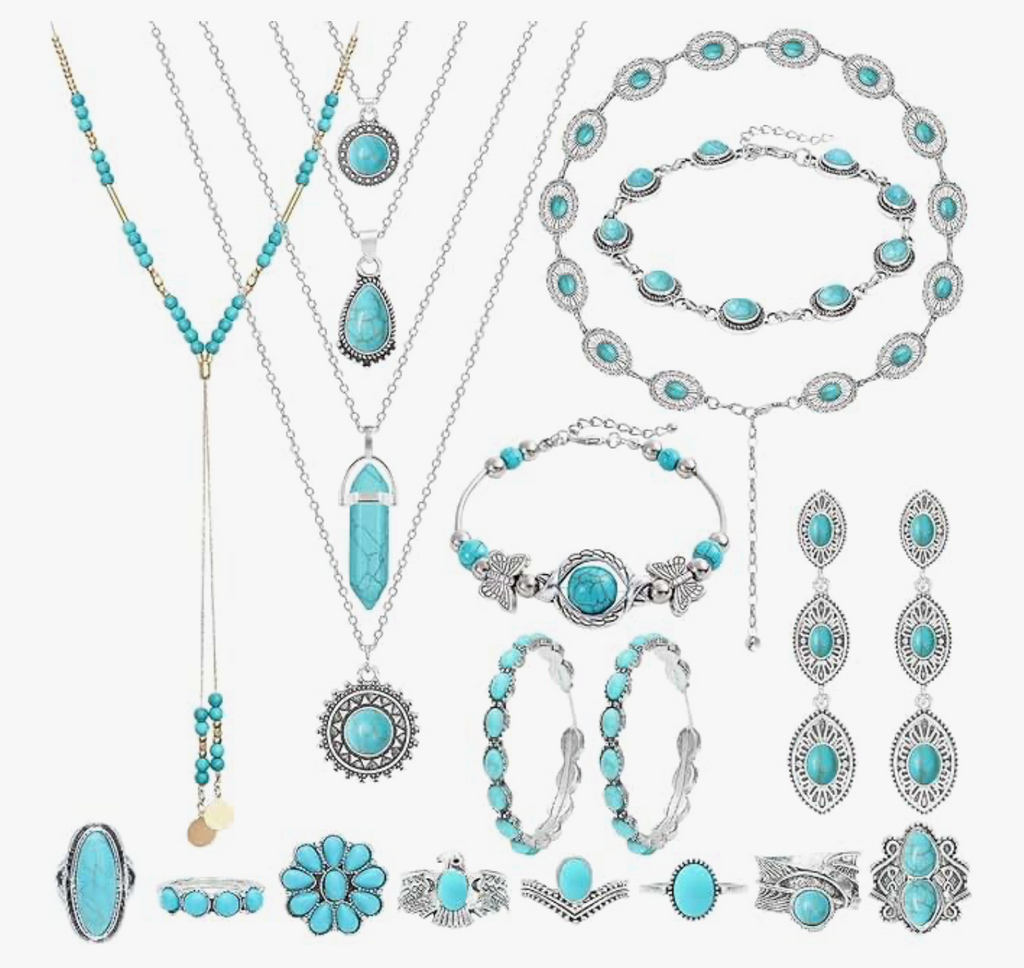 Blue Hawk 20pc Jewelry Set (Clearance Sale)